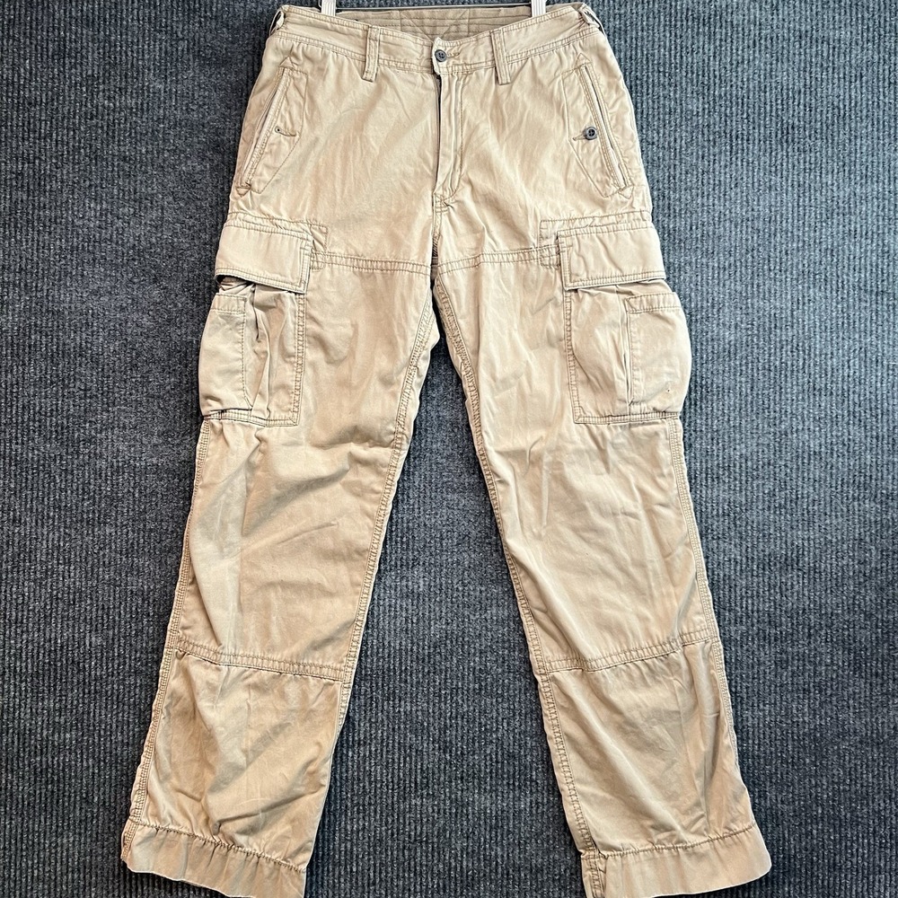 Vintage Polo Ralph Lauren Cargo Pants Size Men's 32x32 Tan Slim Fit‎ Y2K